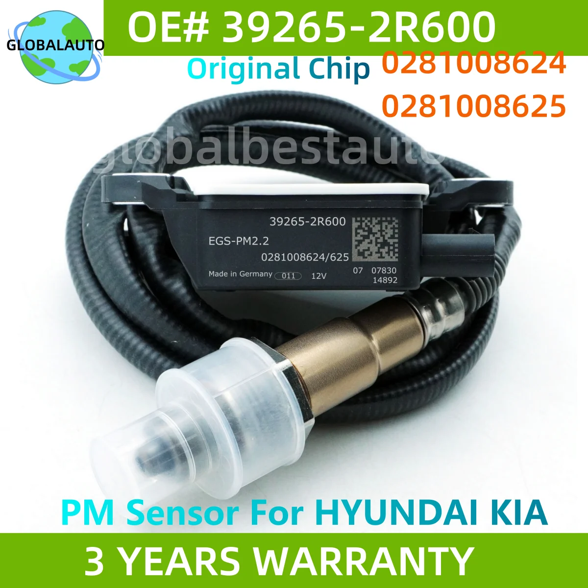

39265-2R600 392652R600 39265 2R600 Original NEW PM Particulate Matter Sensor 0281008624/625 For Hyundai Kia Genesis GV70 21-23