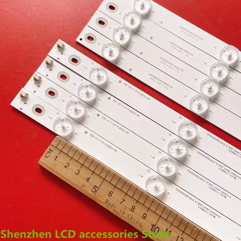 Original FOR Changhong LED 43D7200I light strip LB-C430F14-E1-L-G1-SE12 SVJ430A07 10LED 100%NEW