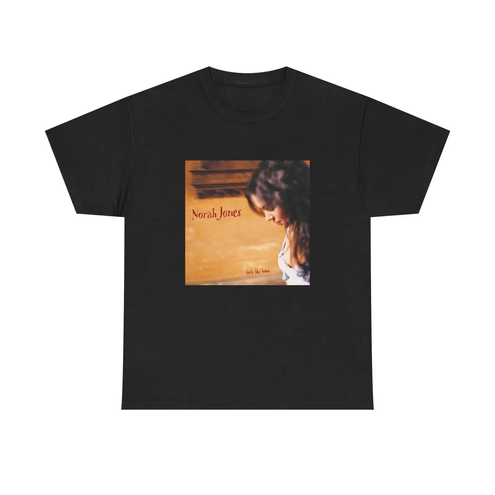 Norah Jones Feels Like Home Premium T shirt vintage Washed Breathable Soft fashion Casual designer clothes Versatile Stretched