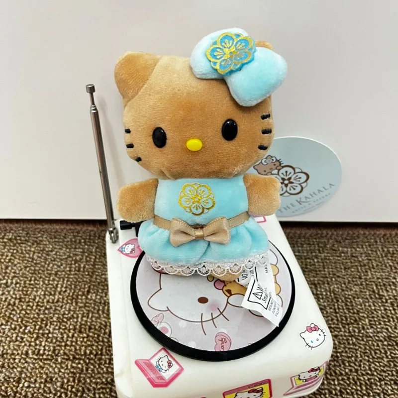 

Новинка 2025 года, Гавайский серфинг, черная кожа, плюшевый брелок «Hello Kitty», сумка для девочек, украшение на молнии, кулон, униформа для колледжа, длинные ноги Kitty