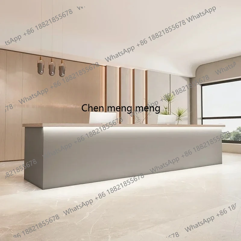 Counter For Bakery Reseption Desk Reception Long Luxury Furniture Hairdressing Restaurant Front Table Recepcja Modern Aesthetic