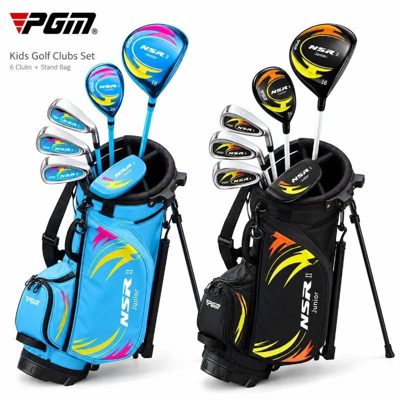 PGM Junior Golf Clubs Set 6 Clubs with Stand Bag Kids Youth Golf Set for Boys Girls Beginners 95-155cm Practice MJRTG019