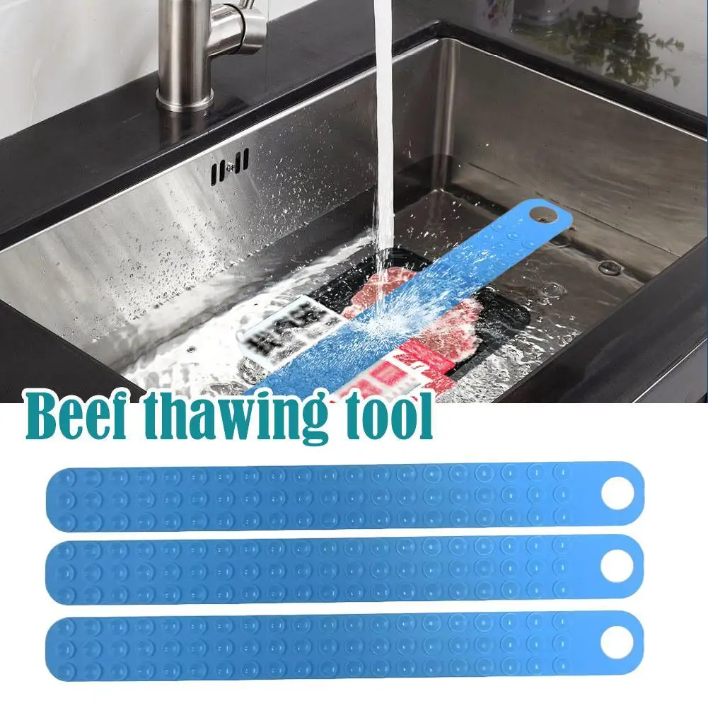 Meat Thawing Fixator Belt Defrost Belt Hangable Thaws Meat Faster Silicone Home Kitchen Tools