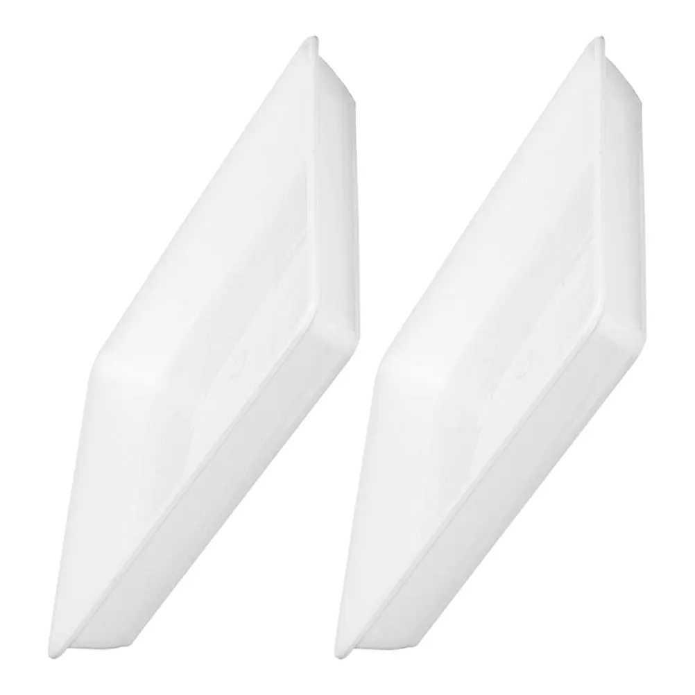 

2Pcs Square Planter Saucers 13.76 Inch Thickened Flower Pot Tray for Drainage Protection Outdoor Balcony Garden Bonsai Succulent