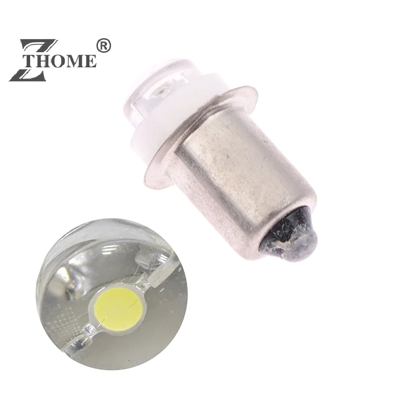 

V-shaped Notch LED For Focus Flashlight Replacement Bulb P13.5S PR2 1W Led Torch Work Light Lamp DC 2.2-2.5V White