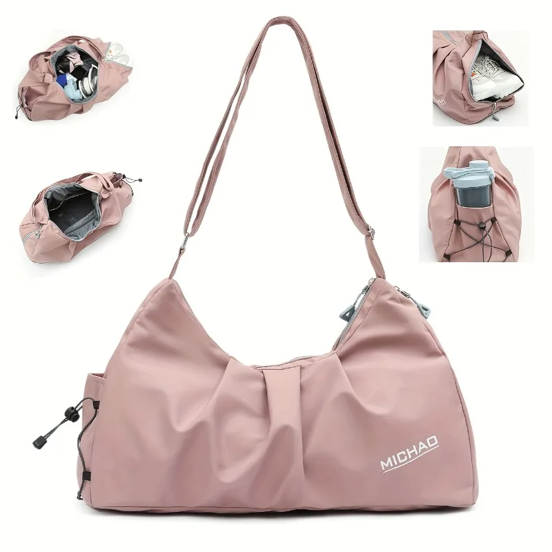 

Luggage Bag, Short Distance Travel Fitness Bag, Large Capacity Sports Western-style Waterproof Men's and Women's Shoulder Bags