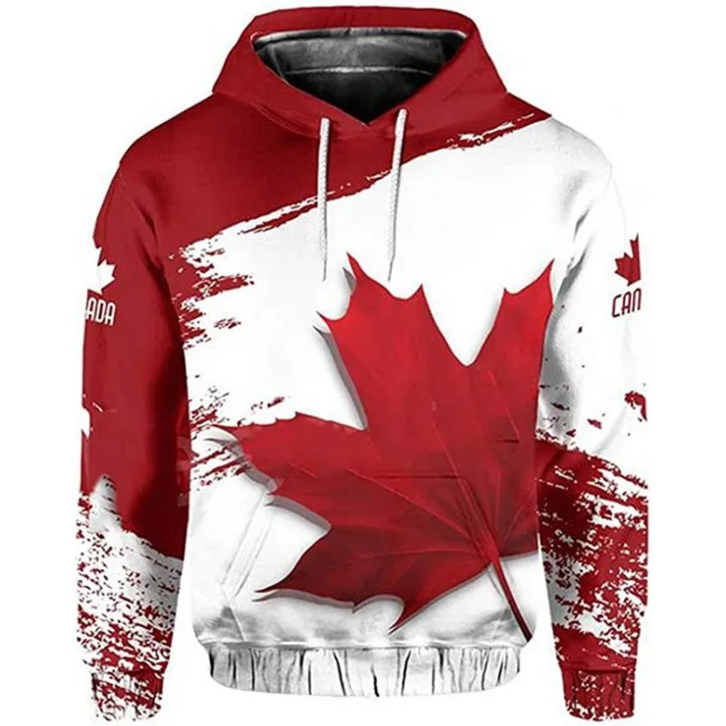 Tessffel Country Flag Canada Symbol Maple leaf Colorful Pullover Men/Women Tracksuit zipper Jacket 3Dprint Streetwear Hoodies D6