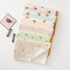 Baby waterproof changing pad, newborn diaper pad, cradle lining, reusable products, washable, 1 pc 6 Main Sales Diaper Changer - №4