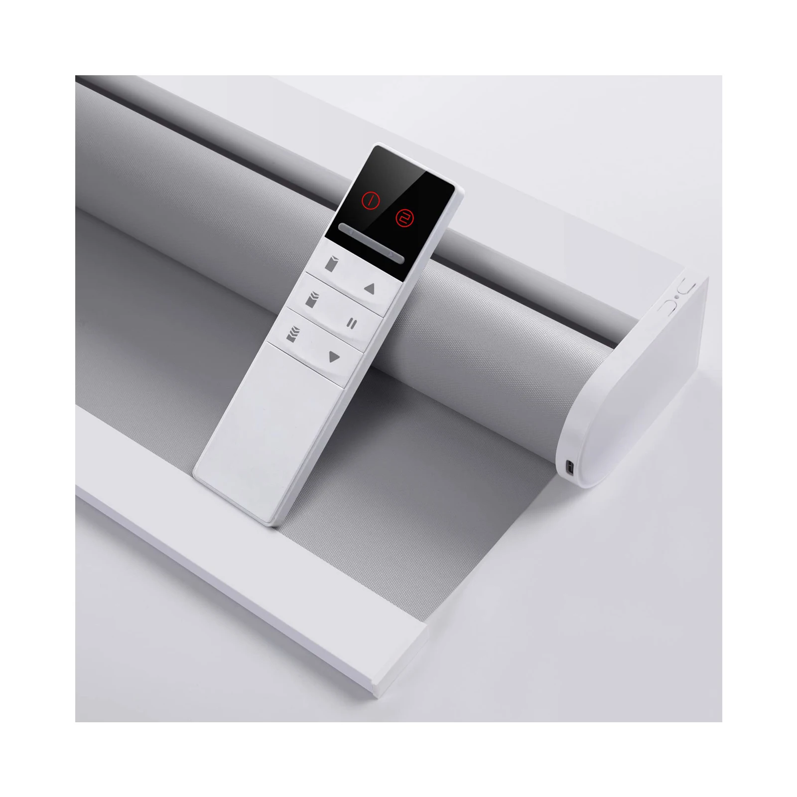 ZSHINE Window Blinds Rechargeable Motorized Roller Blinds with Removable Battery Customized Roller Shades