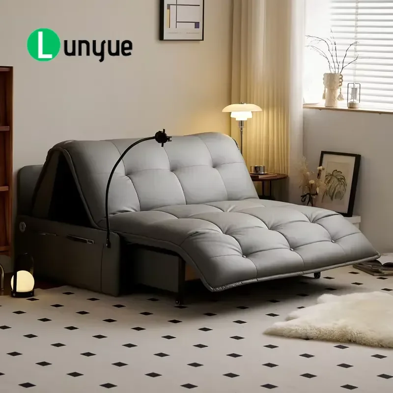 Luxury Sofa Cum Bed Modern Living Room Furniture Extendable Sofa Bed with Storage Function Folding Electric Sofa Bed