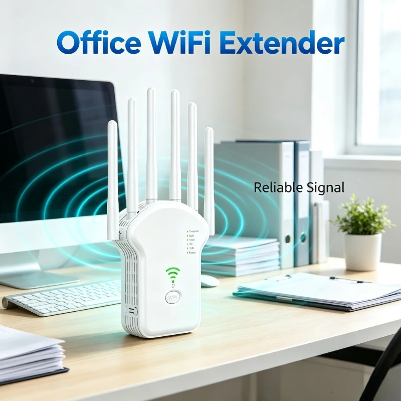 5G Dual Band Wireless Signal Booster AC1200M WiFi Repeater High Power Network Range Extension Device
