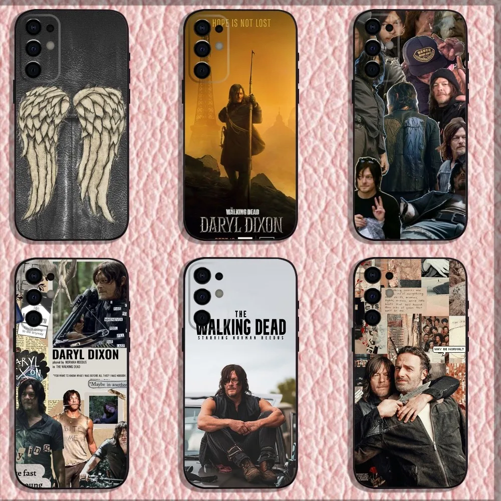 The W-Walkings D-Dead  Phone Case For Samsung S24,S21,S22,S23,S30,Ultra,S20,Plus,Fe,Lite,Note,10,9,5G Black Soft Shell