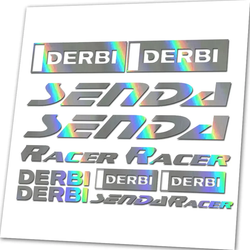 AliExpress Derbi Senda Racer Decal Kit – Full Graphic Sticker Set for Dirt Bike Fairings, All Colors Available, Waterproof Vinyl