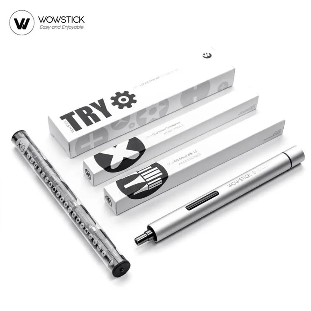 WOWSTICK TRY ミニ電動ドライバーペン 精密19 in 1 バッテリー駆動 磁気ビットセット 携帯電話・ノートパソコン修理用