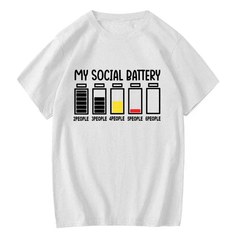 A Humorous and Casual Women's T-shirt, Printed with The Words 