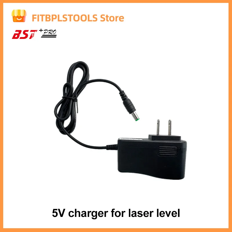 (DC) 5V  Universal Charger For 3D/4D Laser Level Lithium Battery EU Plug AC Power Adapter Laser Level Accessory