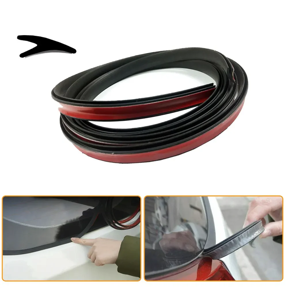 

2m Universal Car V Shape Rubber Gap Filling Seal Strip Hollow Glass Window Edge Moulding Trim Decorate Weatherstrip Accessory