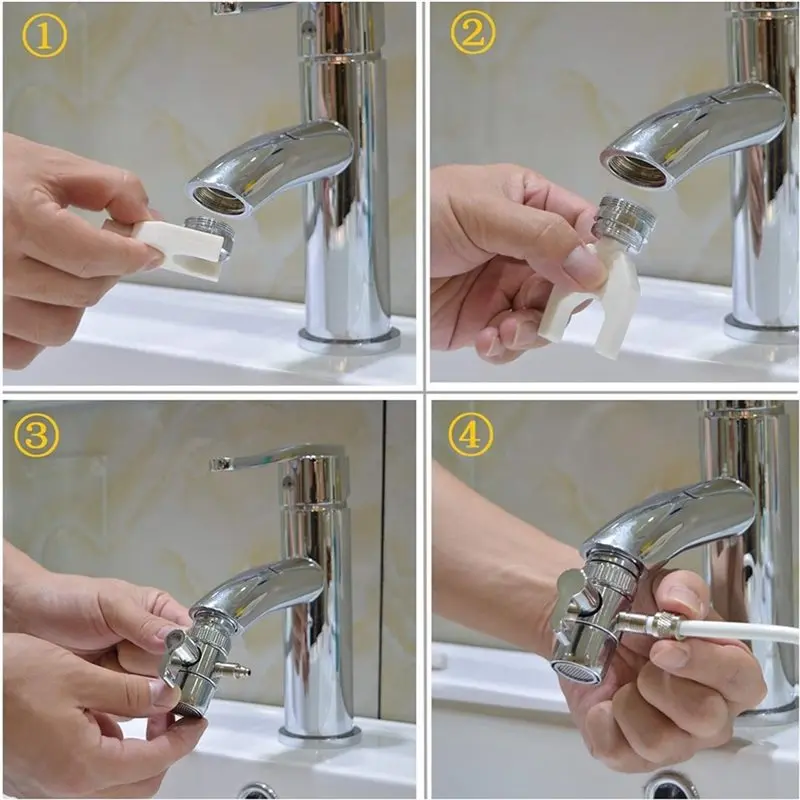 【블랙 프라이데이】구강 세정기 워터 플로서 수도꼭지 휴대용 제트 구강 세정기 치아 세정기