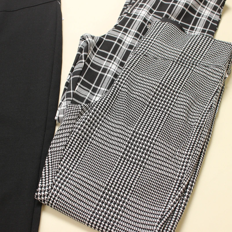 신축성 있는 슬림핏 캐주얼 팬츠 긴 타이트 팬츠 여성 플러스 사이즈 봄 가을 패션 편안한 통기성 신축성 바지