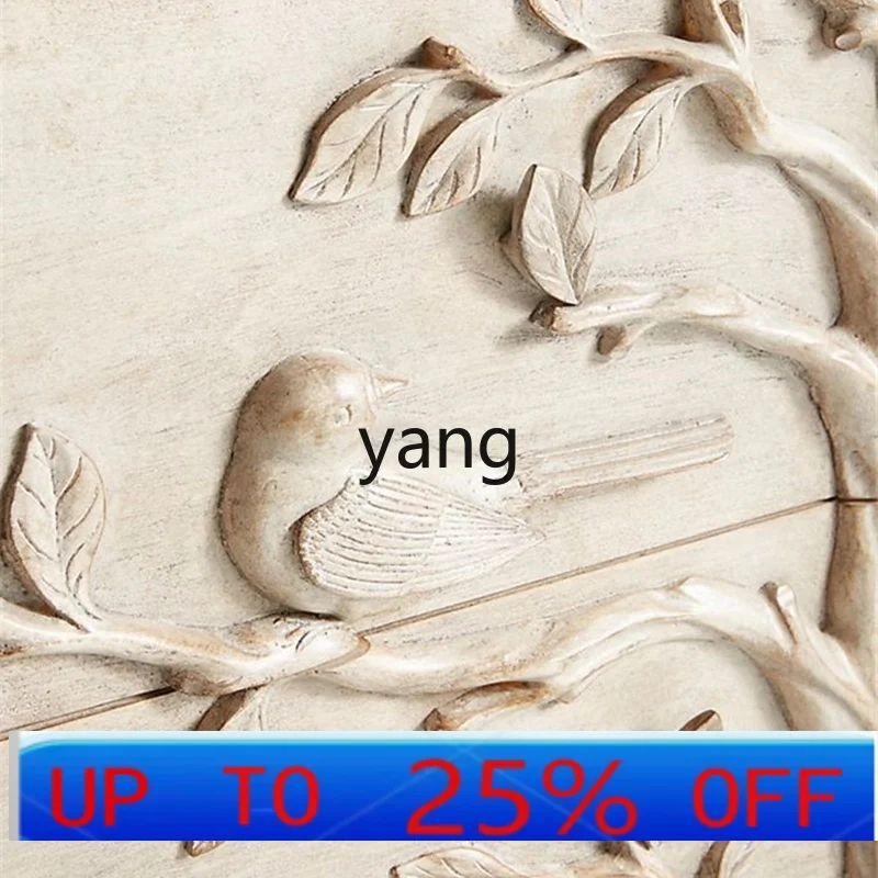 

LMM all solid wood bird song and flower fragrance relief craftsmanship bucket antique code decoration antique secret cabinet