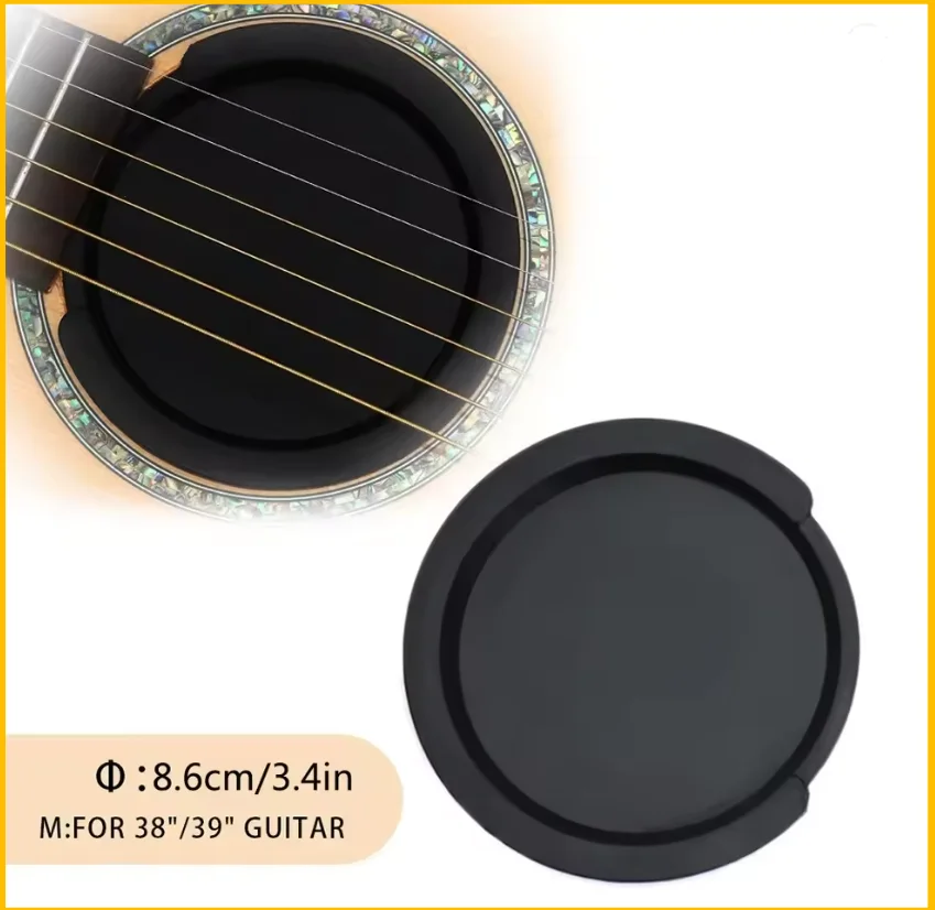 Schalllochabdeckung für Akustik-Elektrogitarre, klassische Geräuschreduzierung, Buster-Schalldämpfer, verhindert Rückkopplung für Gitarrenzubehör – Detail 7