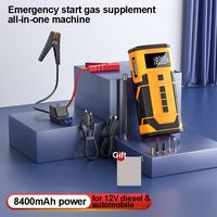 8400mAh Powerful Jump Starter Car Emergency Starting Power Supply Air Pump Emergency Battery 600A Peak Current