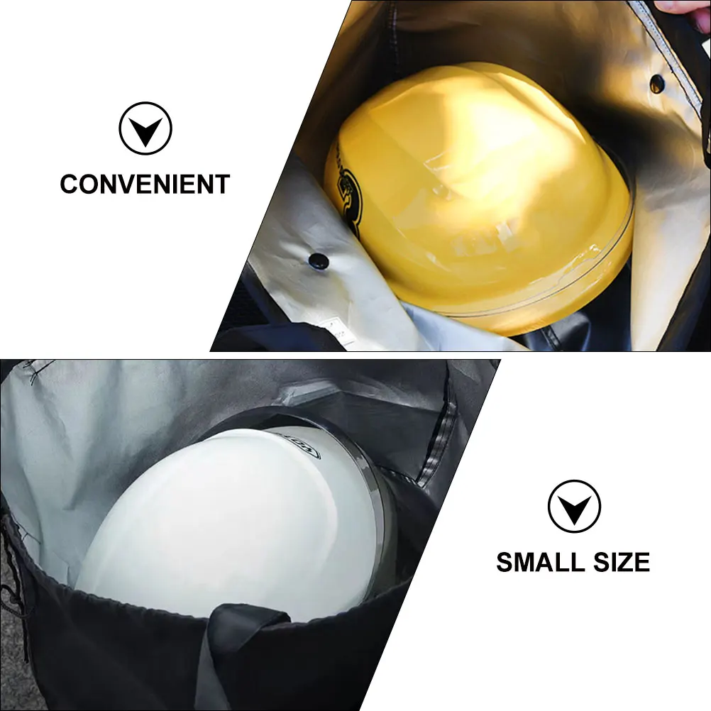 

2pcs Motorcycle Bag Full Face Half Helmets Storage Waterproof Dustproof Drawstring Pouch for Sports Travel Bike