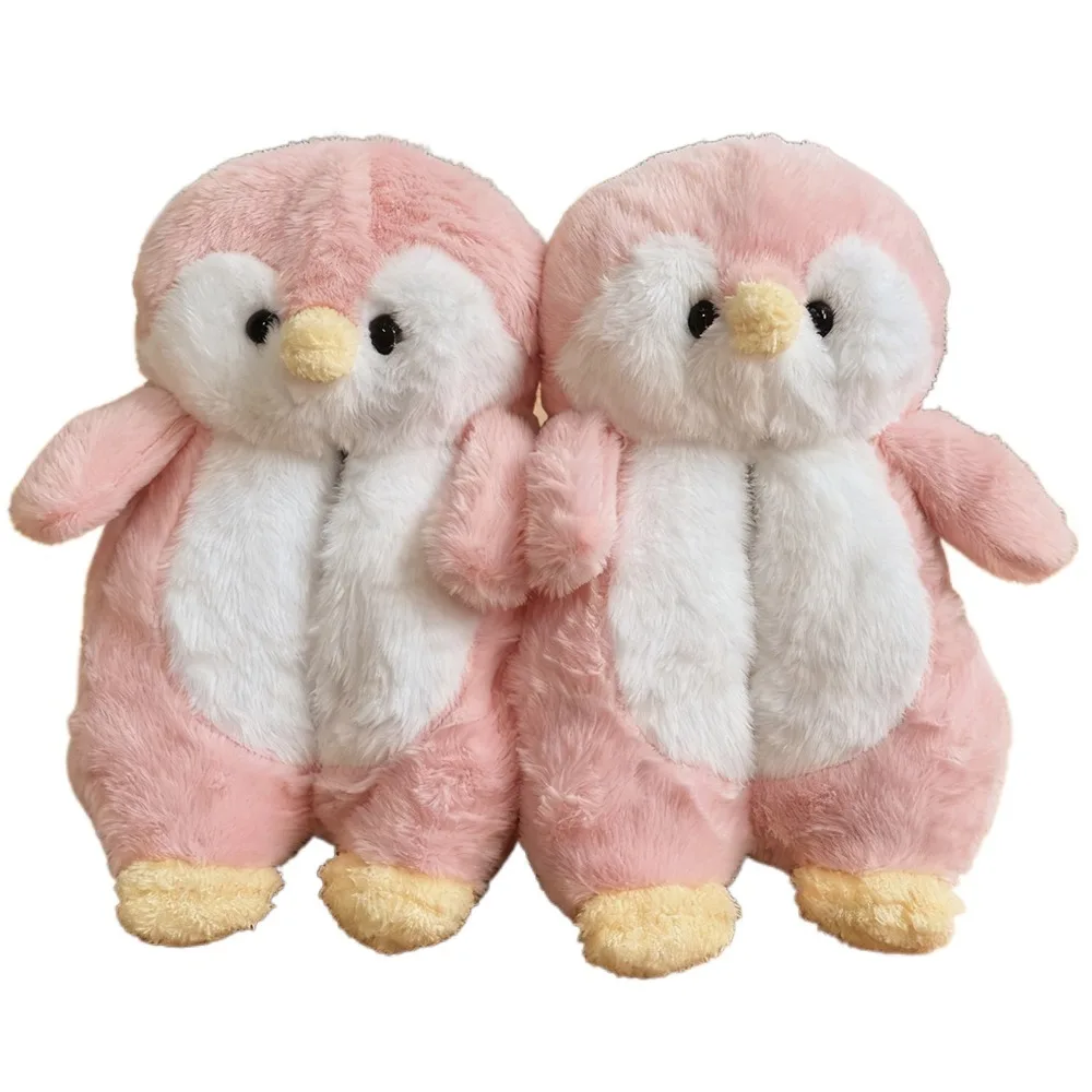 캐주얼 판다 카피바라 플러시 슬리퍼 홈웨어 두꺼운 따뜻한 펭귄 털 슬리퍼 미끄럼 방지 만화 겨울 면화 신발 커플용