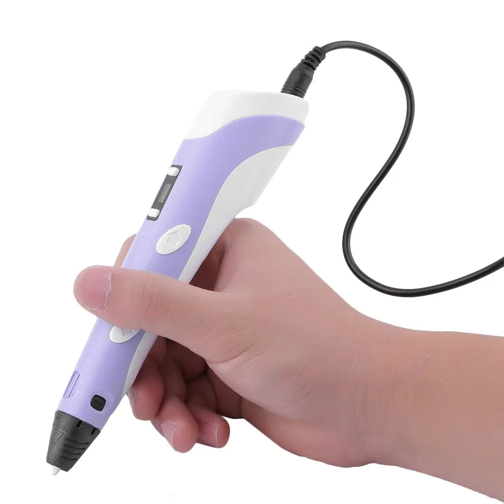 

Hot 3D Printer Pen Set With Powerful Filaments USB 3D Drawing Pen LCD Display Birthday Present For Kids Dropshipping Wholesale