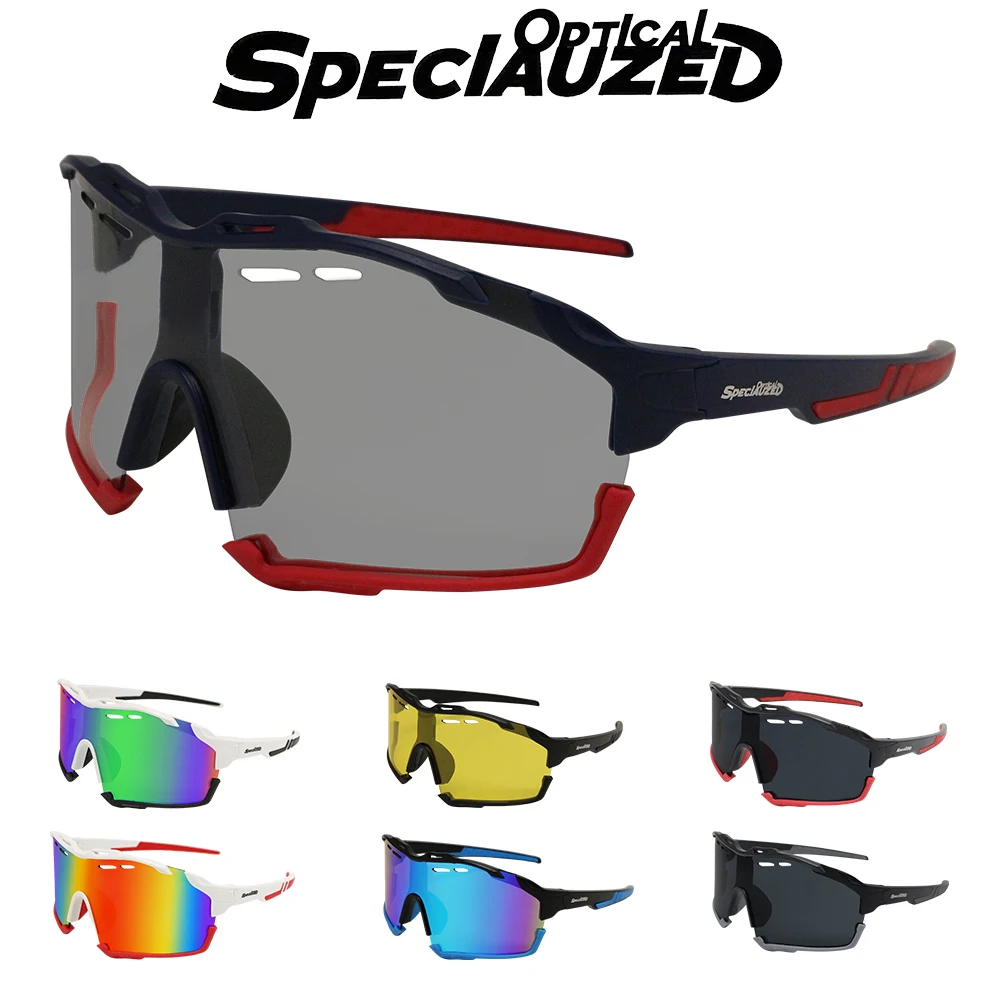 نظارات ركوب الدراجات فوتوكروميك للرجال والنساء، نظارات شمسية للدراجات الجبلية، نظارات رياضية للحماية من الأشعة فوق البنفسجية 400، سباق البيسبول والقوارب والجولف