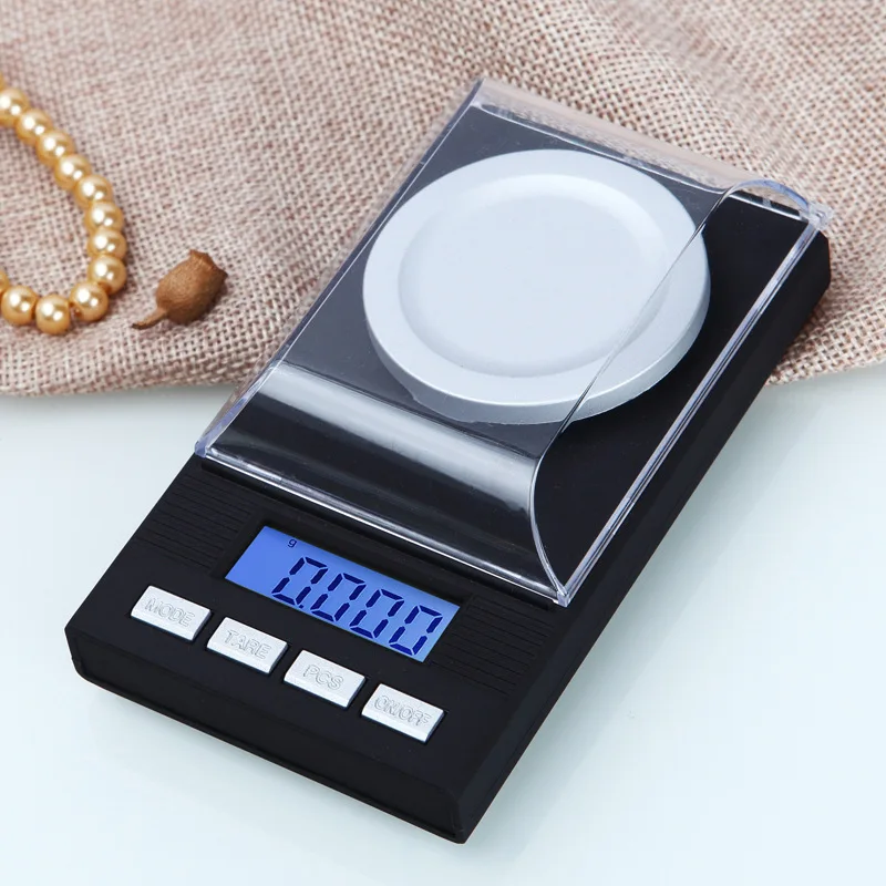 Small Experimental Electronic Balance Scale 0.001g Weighing Powder Medicine Milligrams Diamond Carat Mini Jewelry Gold Portable