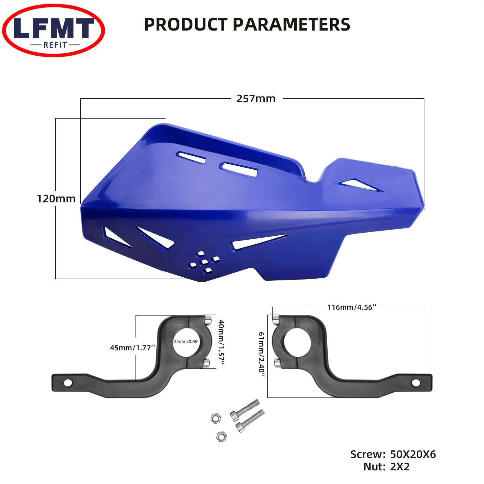 Motocross 22mm Handschutz Schutz für Motorrad Dirt Pit Bike ATV Quads Enduro Universal Lenker Handschutz