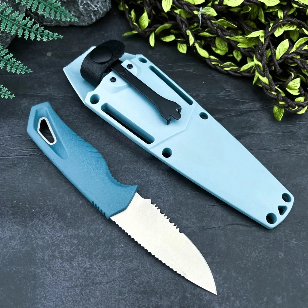 

BM 18050 Intersect Fixed Blade Tactical Straight Knife Nylon Fiberglass Handle Outdoor Climbing Hunting Defense Tactical Knives