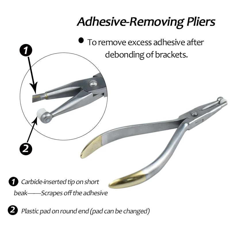 Dental Adhesive-Removing Pliers Technology Forceps Adhesive Removal Orthodontic Forceps Dentist Tools