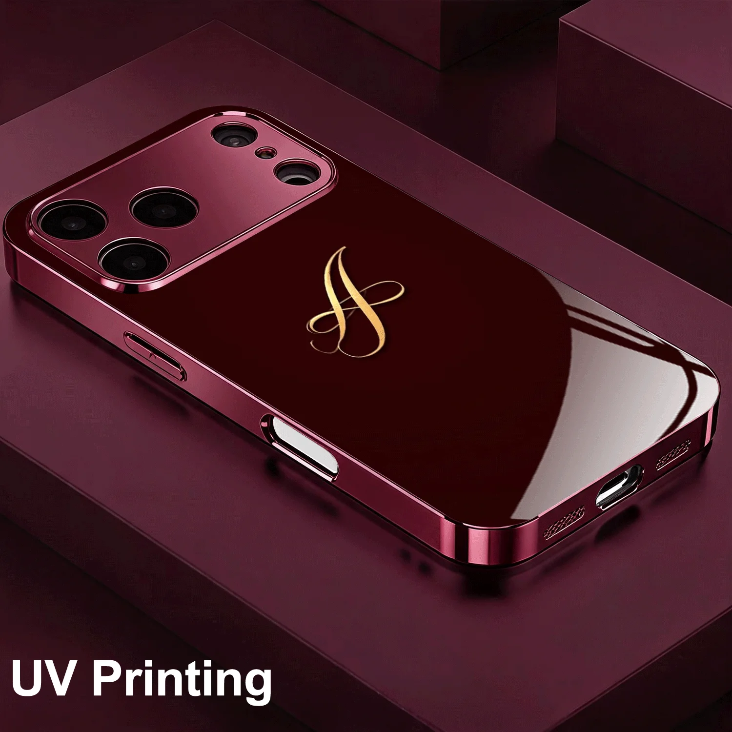 Letter A pattern glass phone case suitable for iPhone 18 17 16 15 14 13 12 Pro/Max/Plus anti drop and shockproof back cover