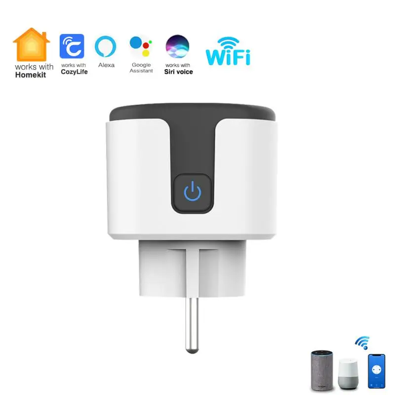 

Homekit Smart Home Smart Things With Alexa Google Home Alice Eu FR 20A Plug Smart Socket Homekit With Power Monitoring Voice Con