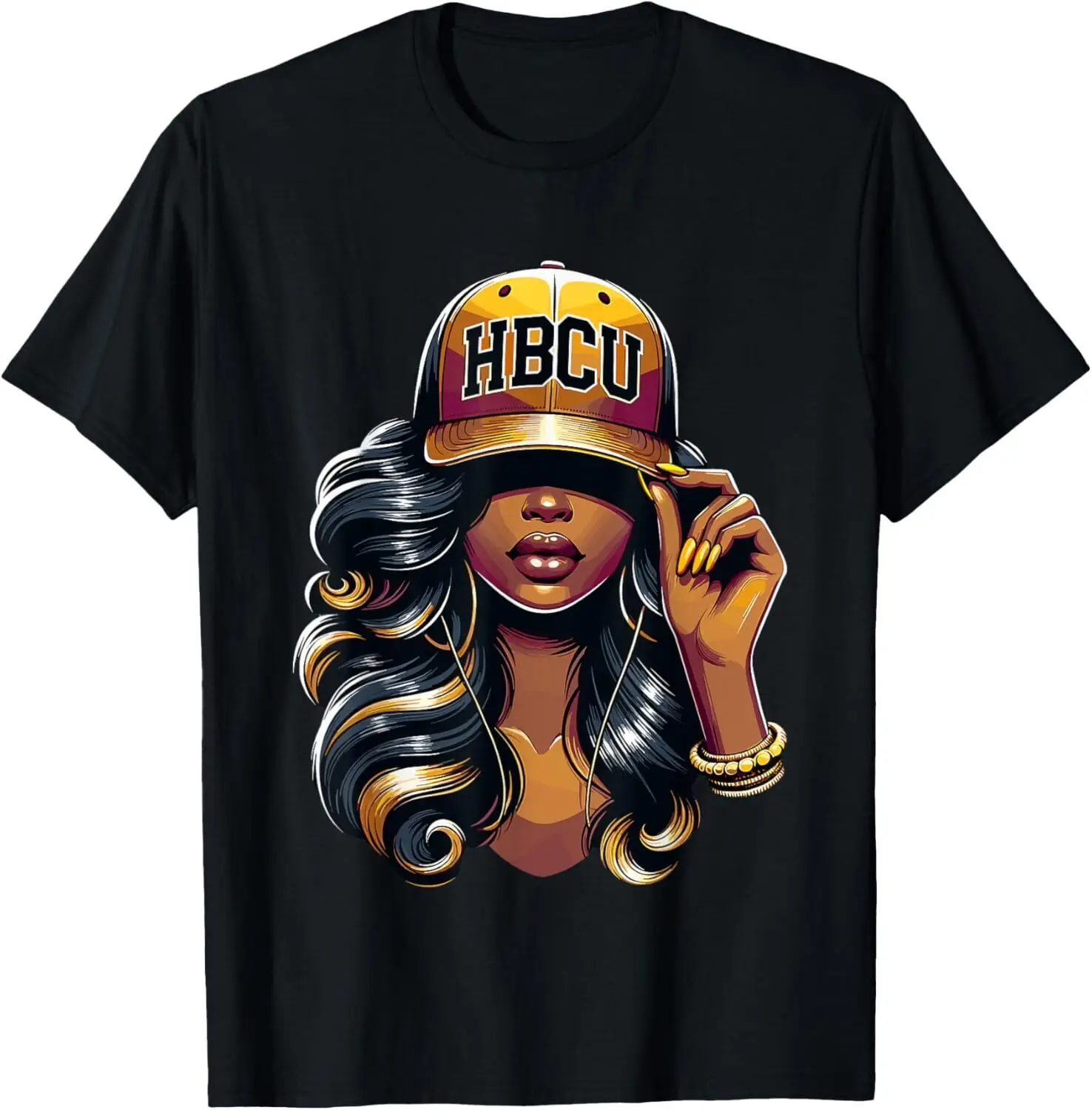 Beautiful Black Educated Girl HBCU T-Shirt