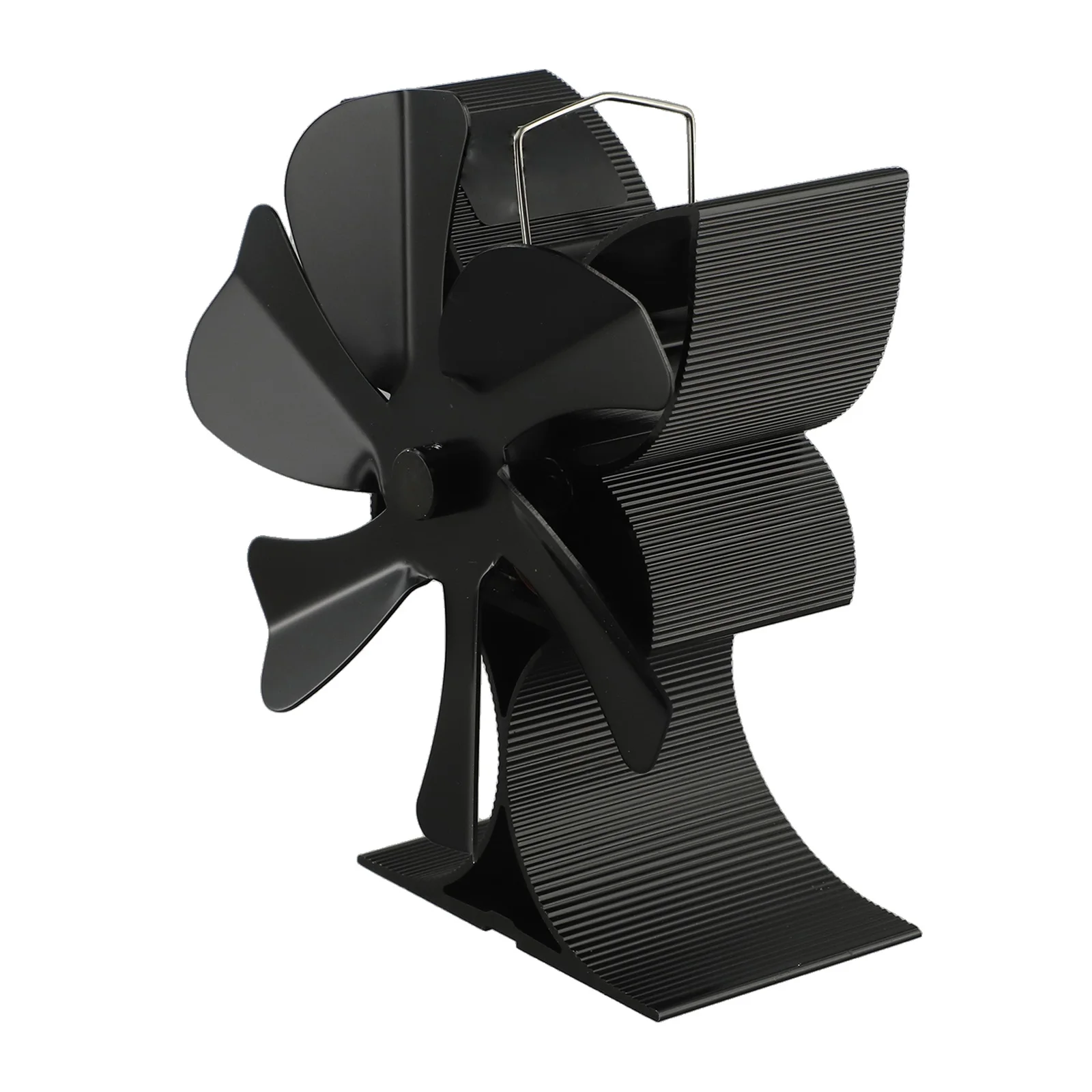 

6 Blade Fan Fireplace Fan Heating Solution Anodized Aluminum Construction High-efficiency Air Circulation Improved Hot Air Flow