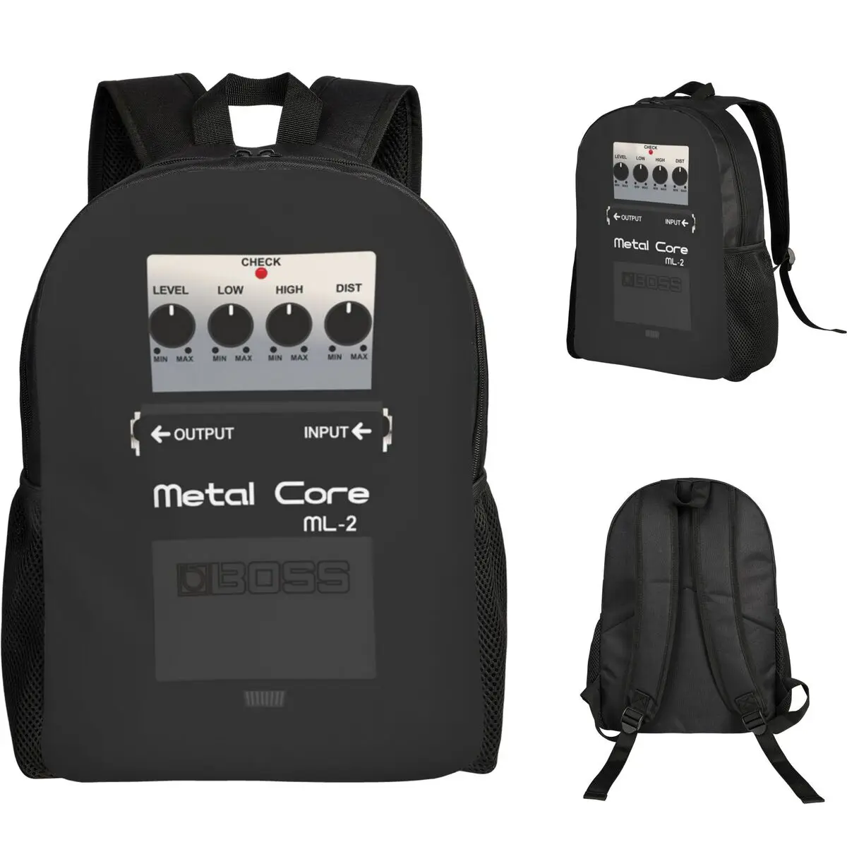 Boss Overdrive Bluesbreaker Guitar Pedal Backpack Student Boys Girls BookBag School Bag Computer Shoulder Bags