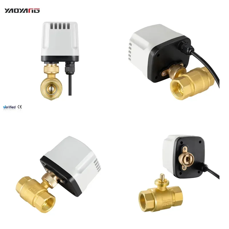 Body Brass Two Ways 3-Wire 2 Control Electric Actuator 2