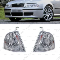 Włączony kierunkowskaz dla Skoda Octavia A4 1997 1998 1999 2000 2001 2002-wskaźnik 2011 reflektor Flasher narożna lampa samochód stylizacji