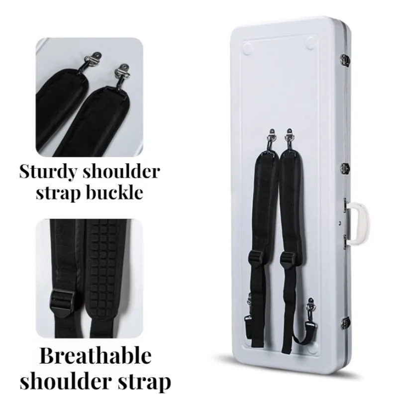 39-inch ABS Electric Guitar Case Waterproof Moisture-proof Drop-proof Shoulders Portable Guitar Box Musical Instrument Accessory