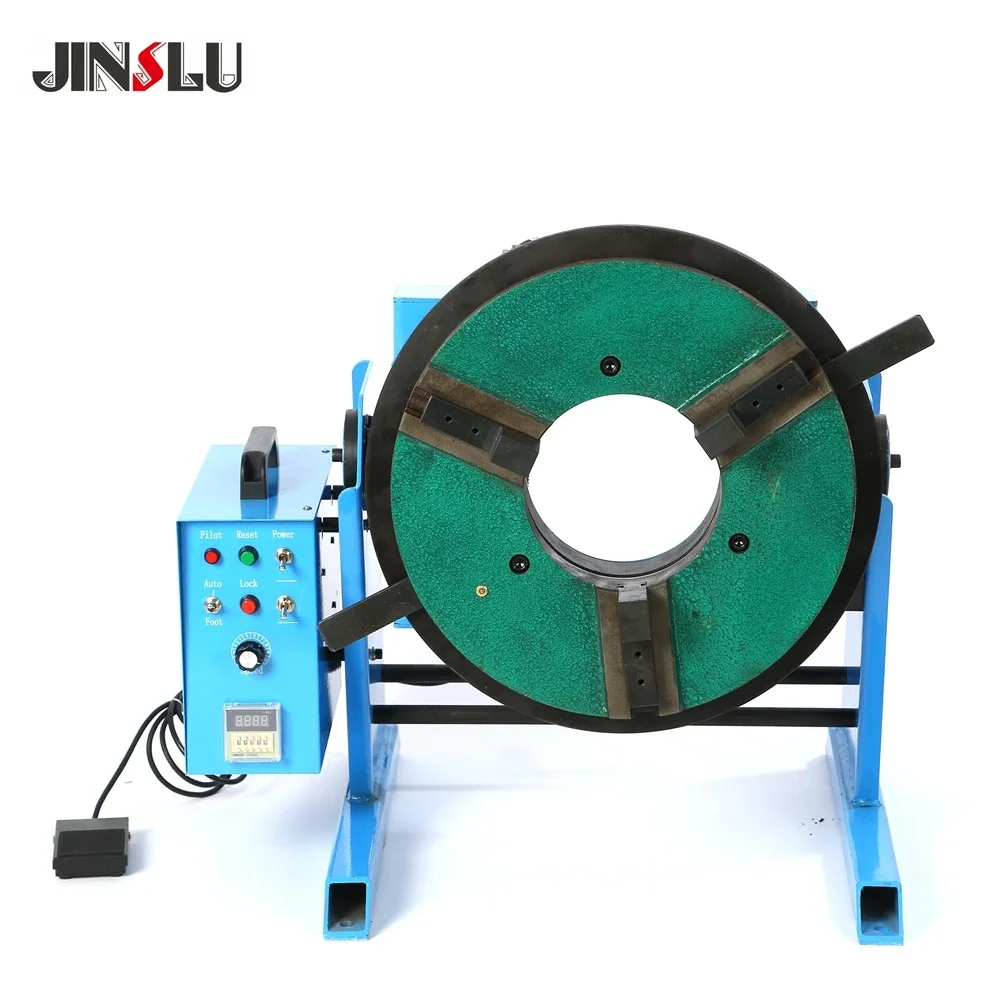 300KG CNC Welding Positioner Electrical Welding Turntable Heavy  Rotary CNC-300 With WP-400 Chuck center hole 130mm 170mm