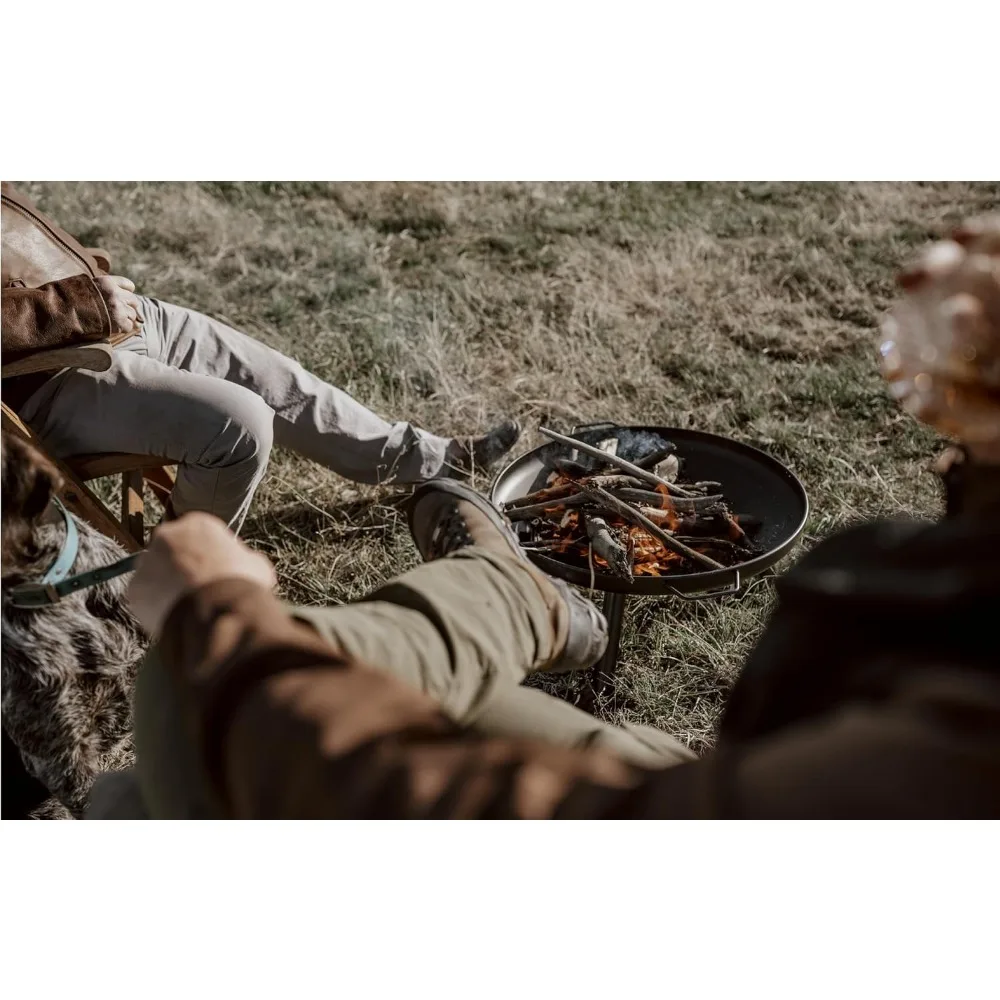 Poisson de foyer extérieur en acier durable - Cheminée à bois GasOne de 23 pouces pour jardin et porche