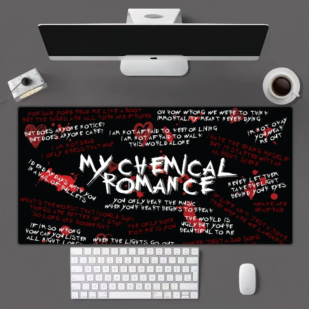 My Chemical, романтический коврик для мыши, коврик для мыши, геймерский коврик для мыши, размер для офиса, длинный Настольный коврик