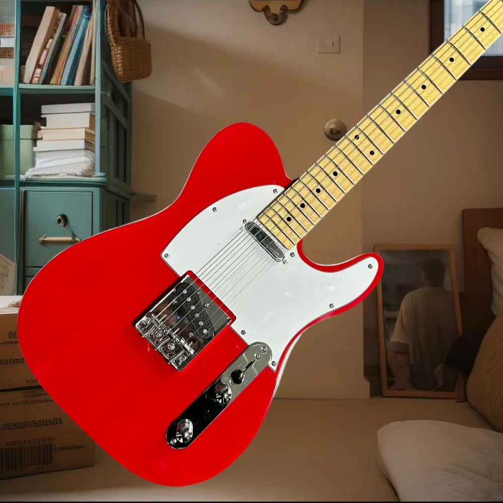 39 Inch Red TLE Mahogany Body Rosewood Fingerboard Free Delivery 6 String Blues Jazz Pop Electric Guitar Rock Music Best Sellers