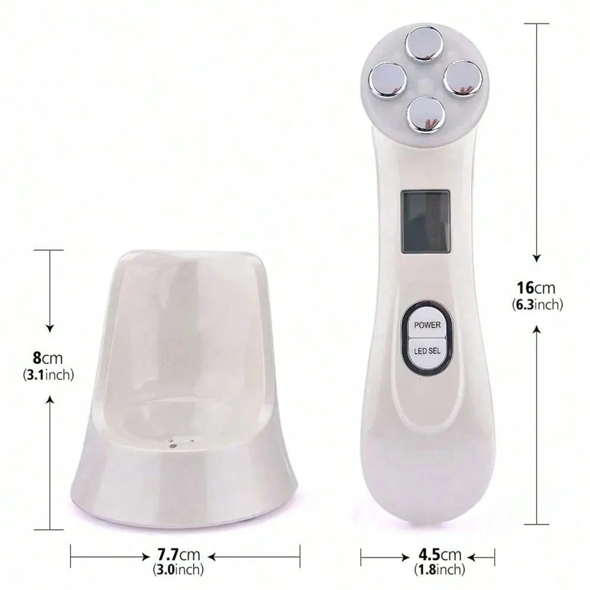 Dispositivo de belleza Facial Rf con tecnología de iones de luz Led para estiramiento de la piel, levantamiento, brillo, cuidado Personal del rostro en casa