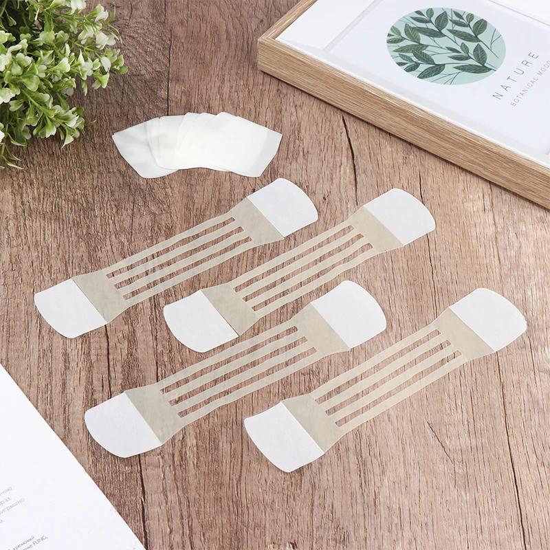 4 قطعة ضمادة رافع الرقبة غير مرئية مع 20 رقعة رفع الرقبة إزالة التجاعيد ملصق شد الوجه الشريط أربطة مرنة أداة العناية بالوجه