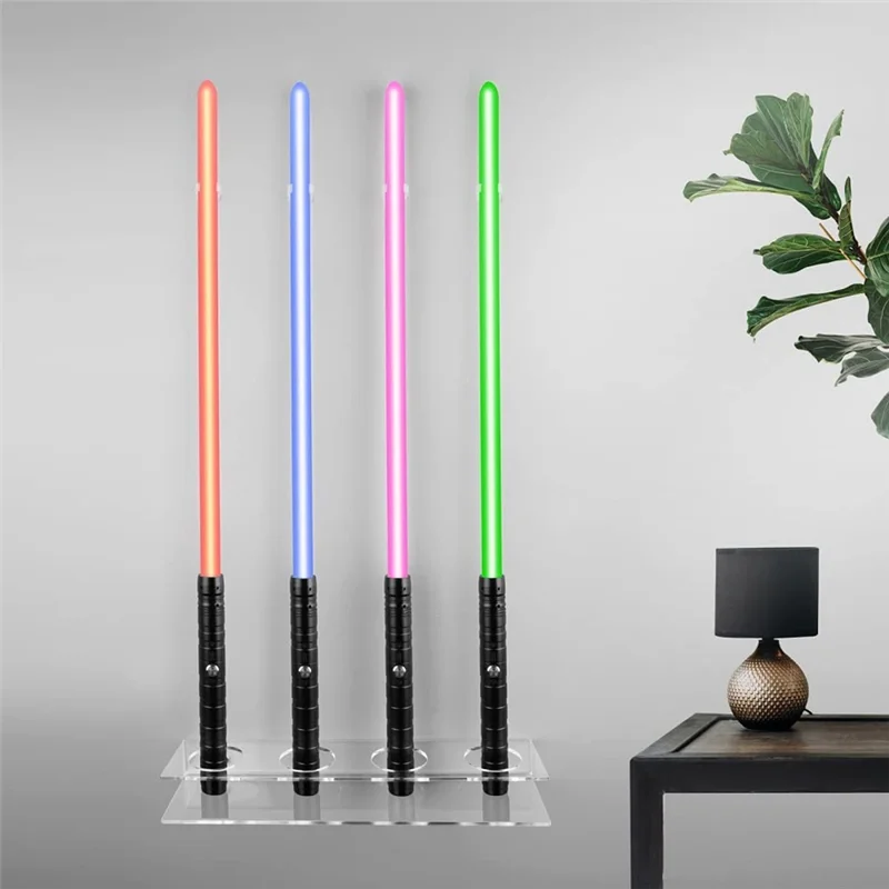 Acrílico Lightsaber Wall Mount Stand, Light Saber Display Rack, Suporte de parede para a maioria dos sabres de luz