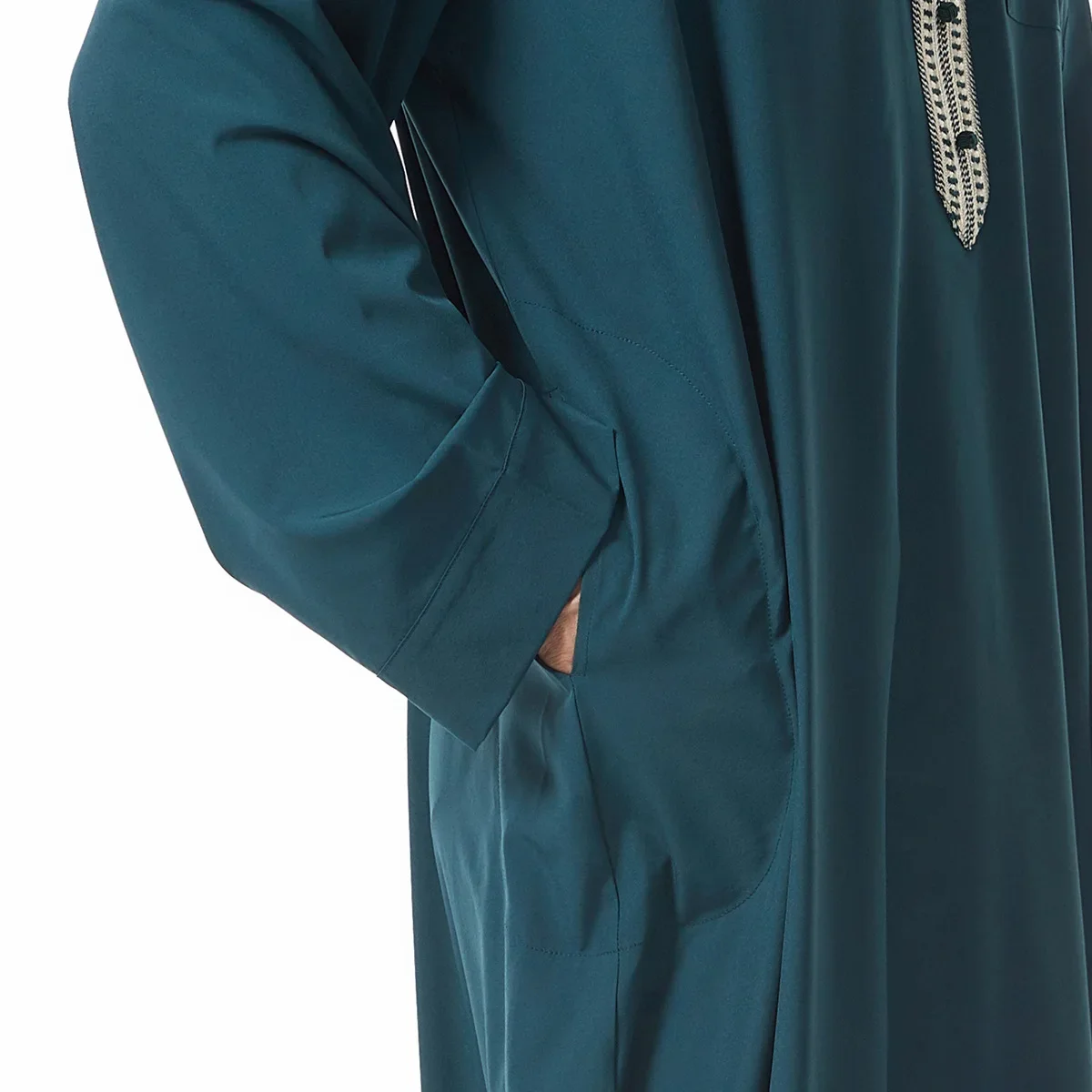 Vestaglie musulmane da uomo Medio Oriente Arabo Ramadan Islamico Arabo saudita Abbigliamento Tinta unita Casual Girocollo Manica lunga Abito pullover